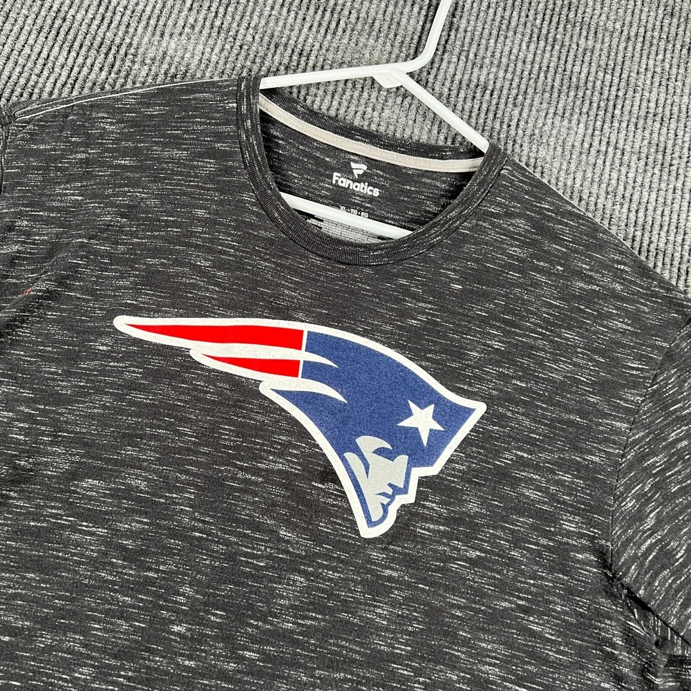 New England Patriots Shirt Mens XL Extra Large Black Short Sleeve NFL Football